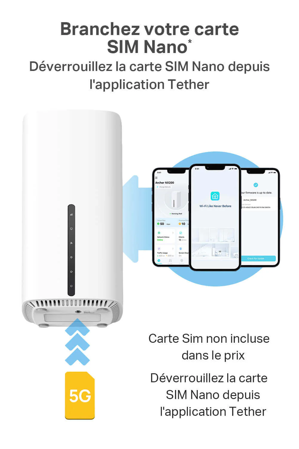 Routeur 5g & WiFi 6 Mesh AX1800 Bi-Bande - Archer NX200 - Image 3