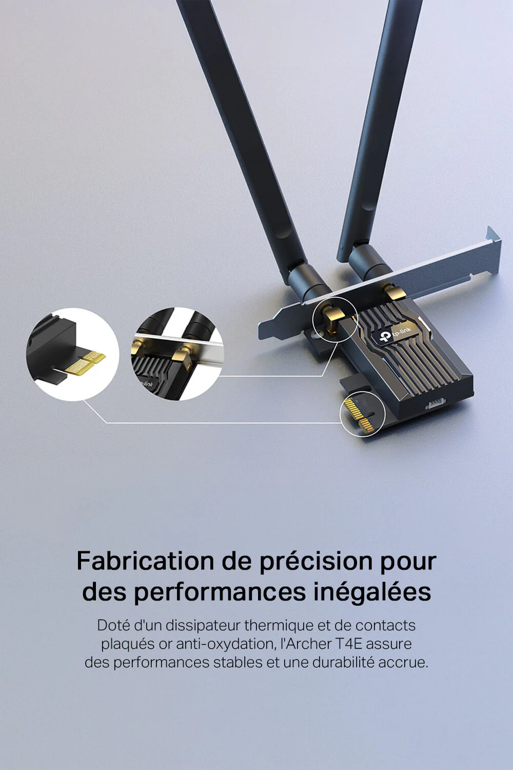 Carte WiFi Interne AC1200 PCI Express - Archer T4E - Image 7