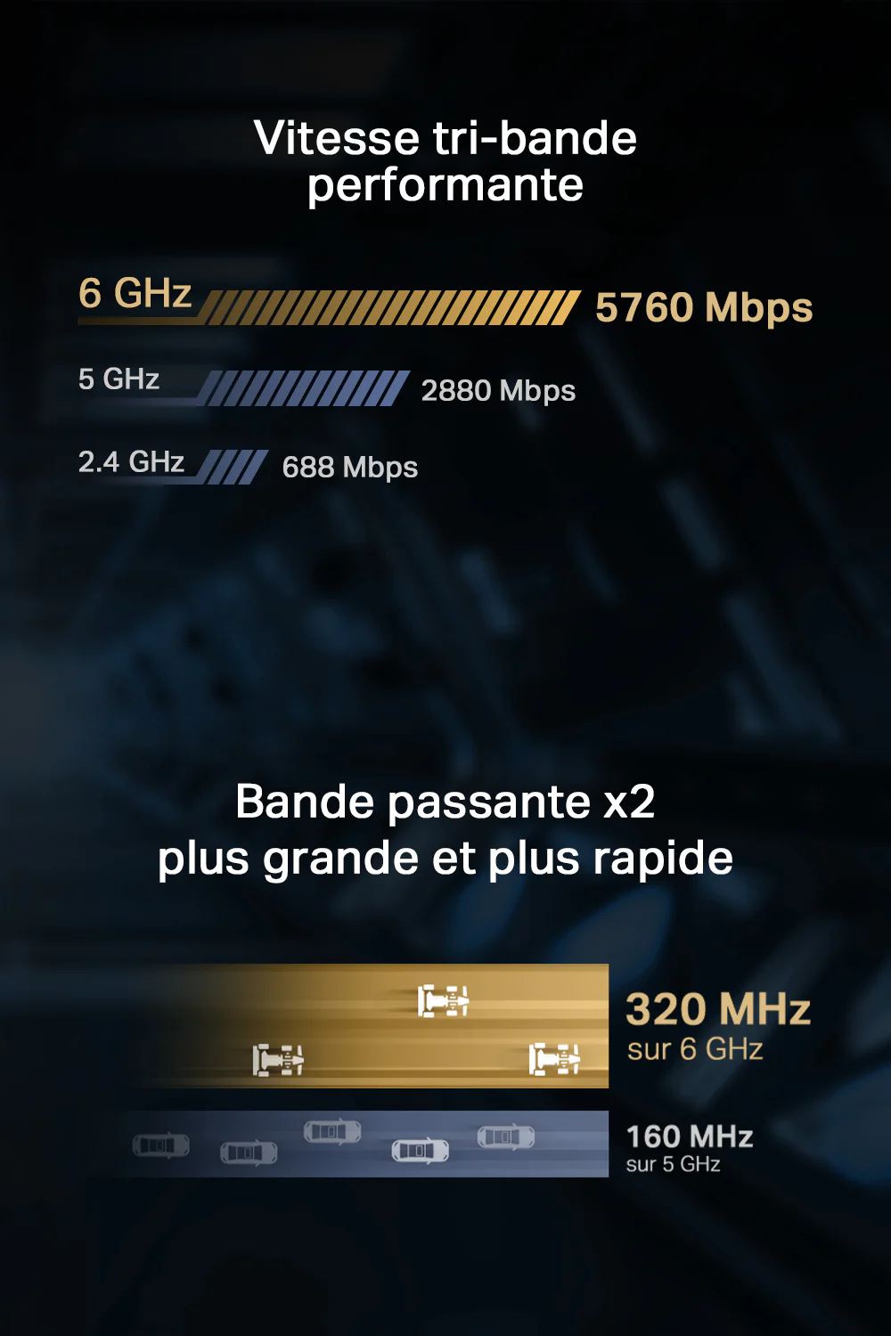 Adaptateur PCIe WiFi 7 Tri-Bande 9,3 Gbps BE9300 & Bluetooth 5.4 - Archer TBE552E - Image 3