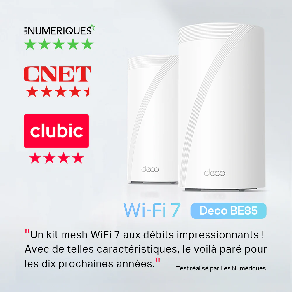 Routeur WiFi 7 Tri-Bande 19 Gbit/s BE19000 - Deco BE85 - Image 3