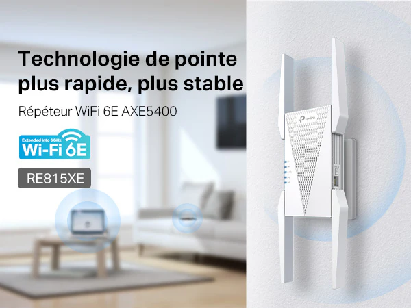 Répéteur WiFi 6E Mesh Bi-Bande 5400 Mbps avec Ports Ethernet & MU-MIMO - Archer RE815XE - Image 3