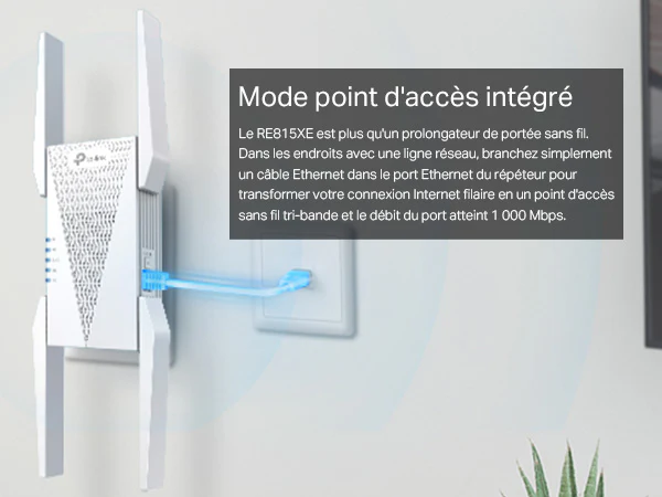 Répéteur WiFi 6E Mesh Bi-Bande 5400 Mbps avec Ports Ethernet & MU-MIMO - Archer RE815XE - Image 8