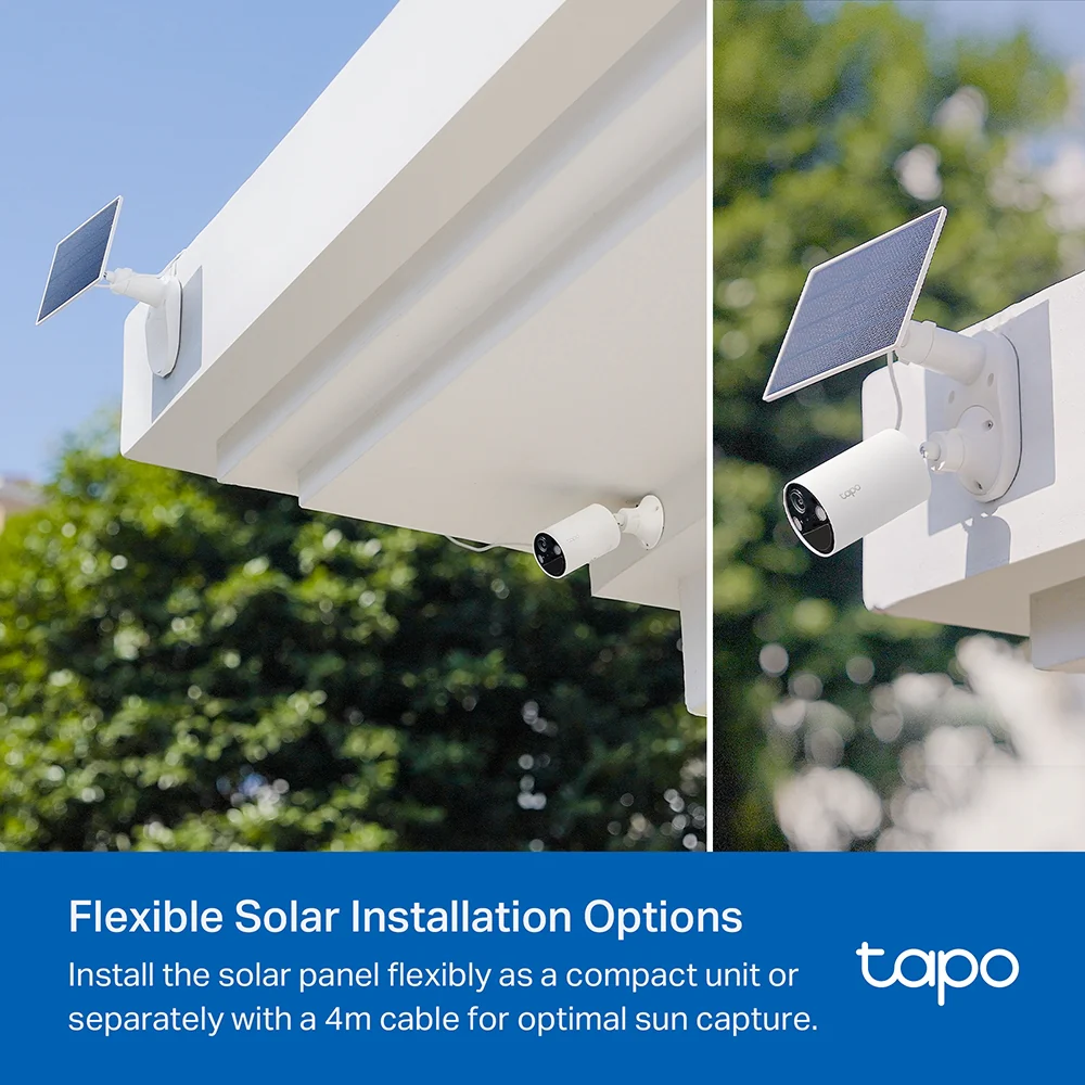 Panneau Solaire avec Support Caméra de Surveillance Tapo sur Batterie - Tapo A201 - Image 4