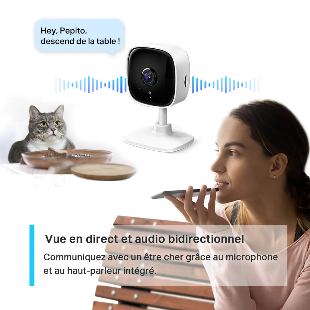Caméra de Surveillance Intérieure HD 3MP/2K - Tapo C110 - Image 4