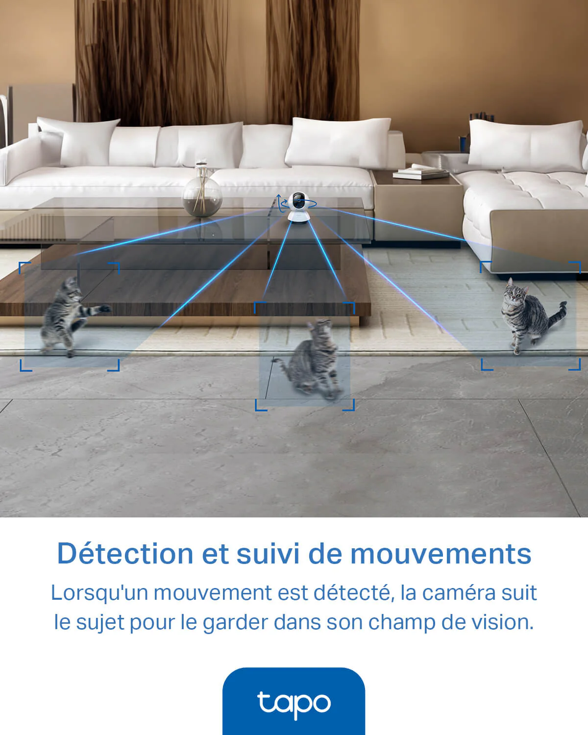 Caméra de Surveillance Intérieure Panoramique 2K QHD - Tapo C220 - Image 5