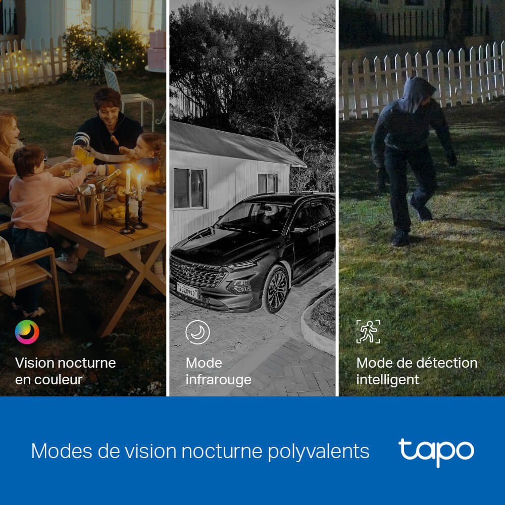 Caméra de Surveillance WiFi Extérieure 2K Imperméable IP65 - Tapo C246D - Image 4