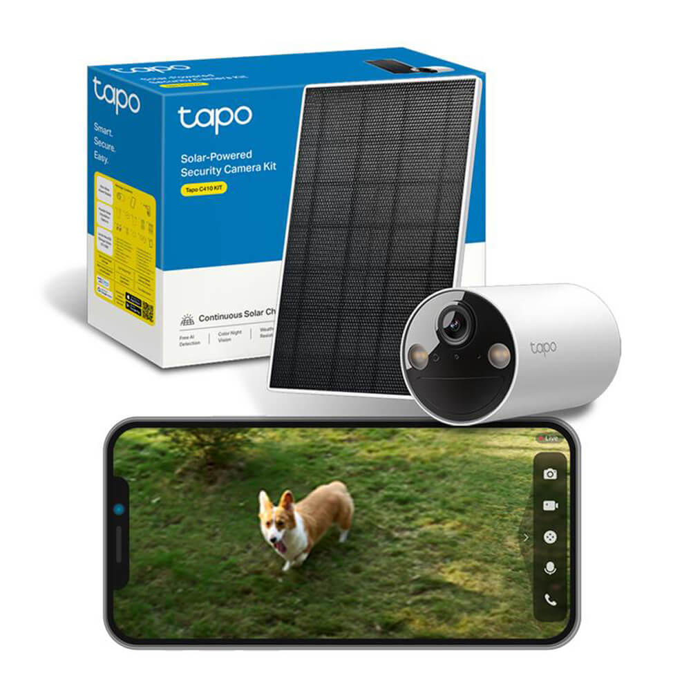 Caméra de Surveillance Solaire 2K QHD Imperméable IP65 - Tapo C410 KIT - Image 11