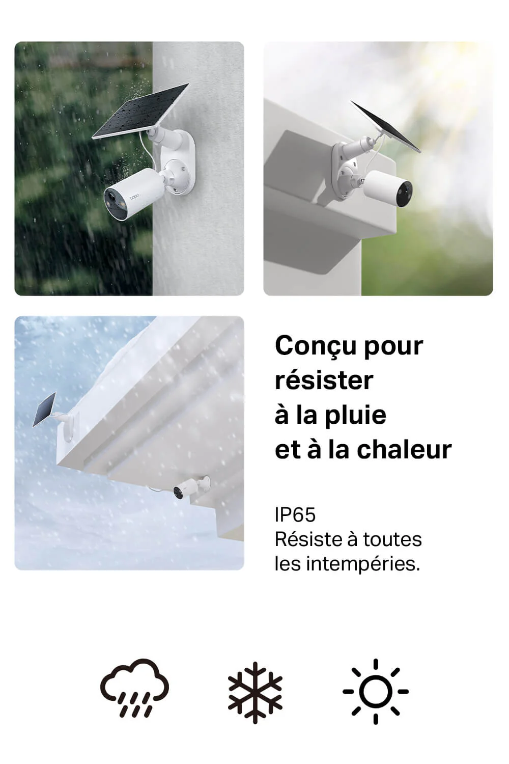 Caméra de Surveillance Solaire 2K QHD Imperméable IP65 - Tapo C410 KIT - Image 5