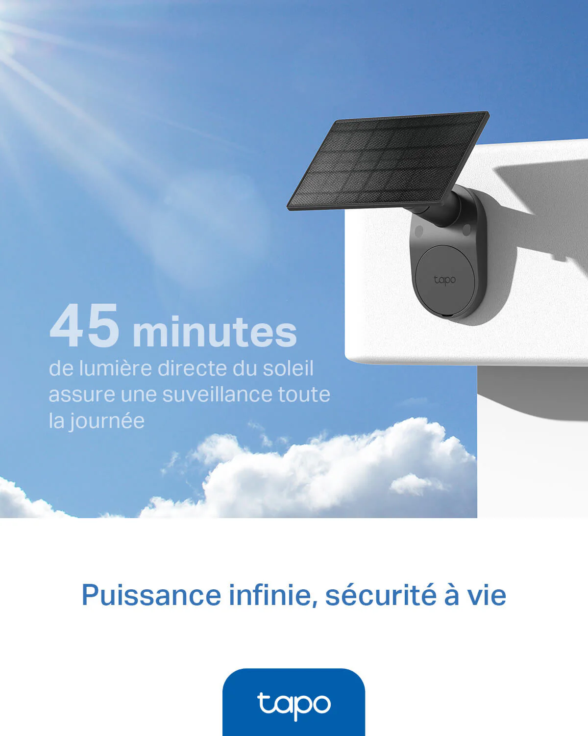 Caméra de Surveillance Solaire 2K QHD Noir Imperméable IP65 - Tapo C411 KIT - Image 3