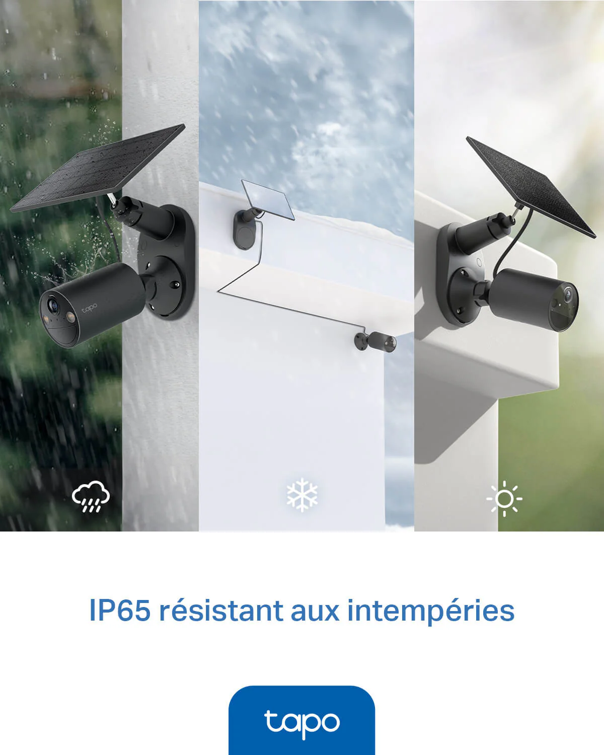 Caméra de Surveillance Solaire 2K QHD Noir Imperméable IP65 - Tapo C411 KIT - Image 4