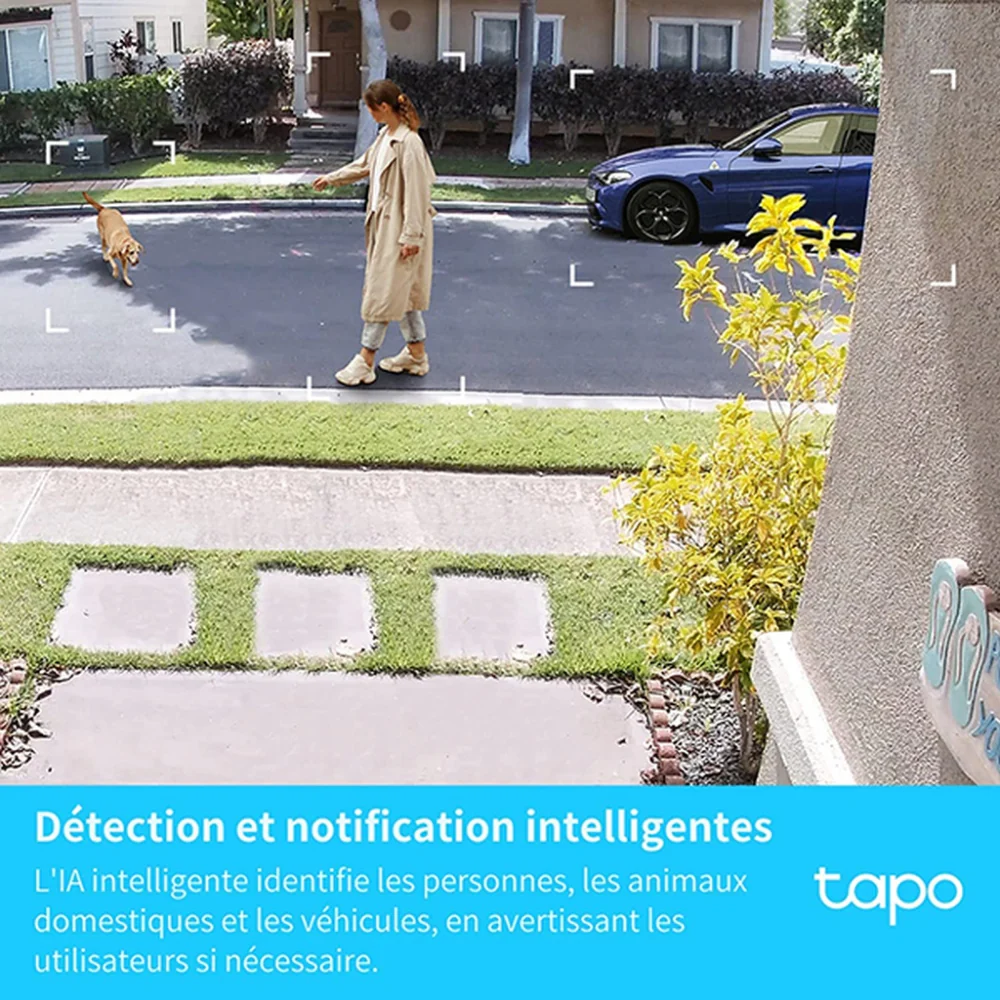 Caméra de Surveillance Extérieure sur Batterie QHD 2K - Tapo C420 avec Hub H200 - Image 6
