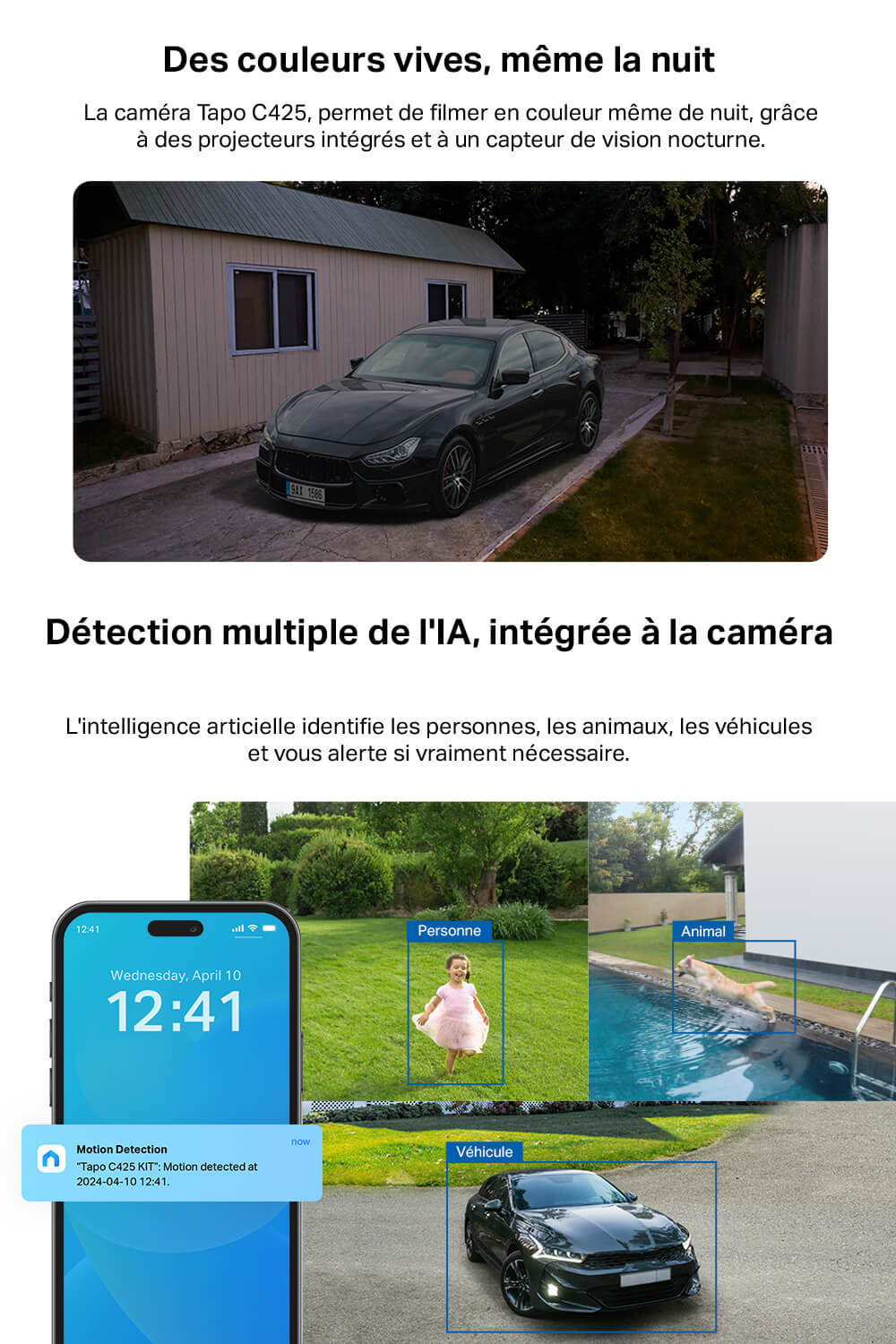 Caméra de Surveillance Solaire 2K QHD Imperméable IP66 - Tapo C425 KIT - Image 5