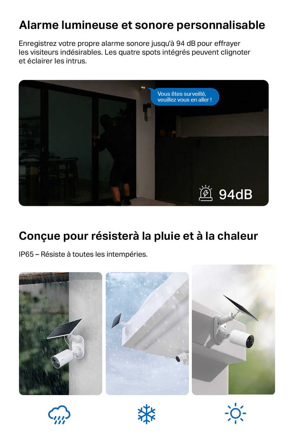 Caméra de Surveillance Solaire 2K QHD Imperméable IP66 - Tapo C425 KIT - Image 6