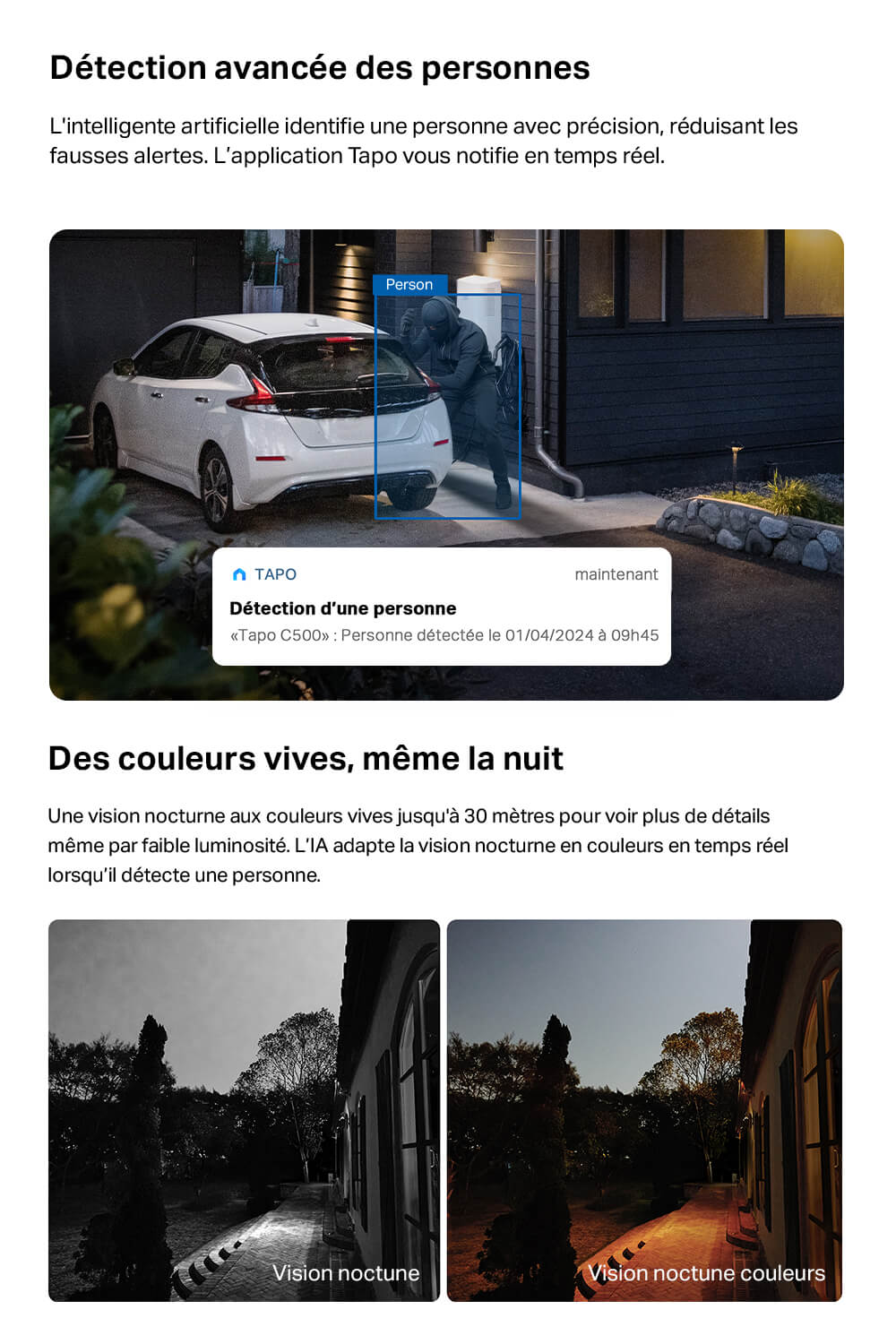 Caméra de Surveillance Extérieure 360° Full HD - Tapo C500 - Image 3