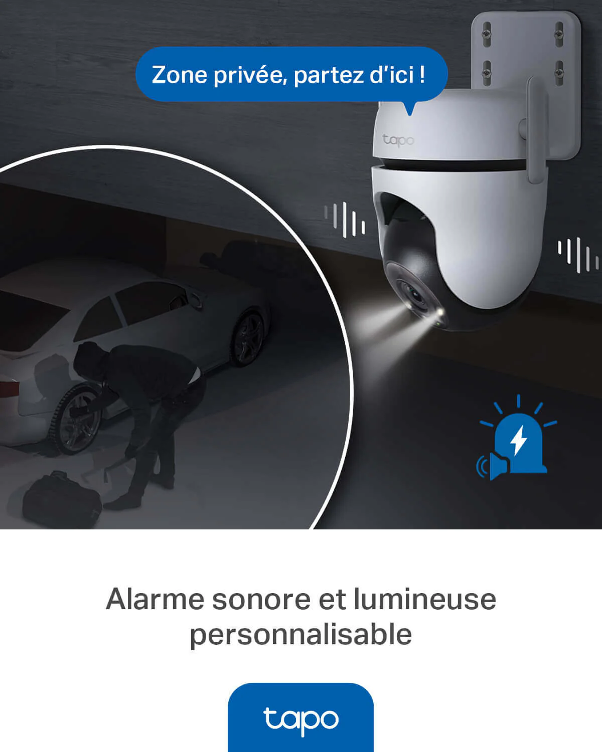 Caméra de Surveillance Extérieure 360° 2K QHD IP66 WiFI & Ethernet - Tapo C520WS - Image 8