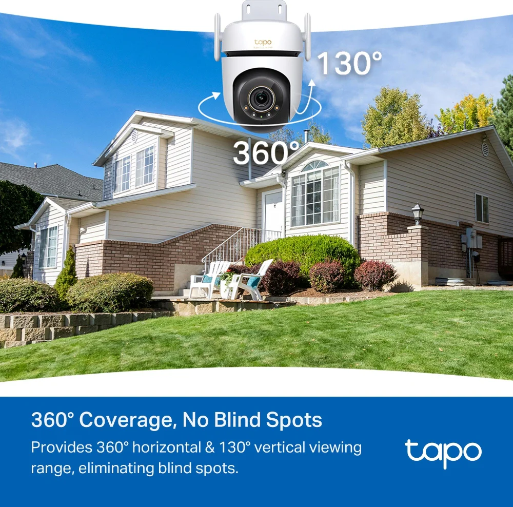Caméra de Surveillance Extérieure 360° 3K 5MP - Tapo C530WS - Image 4