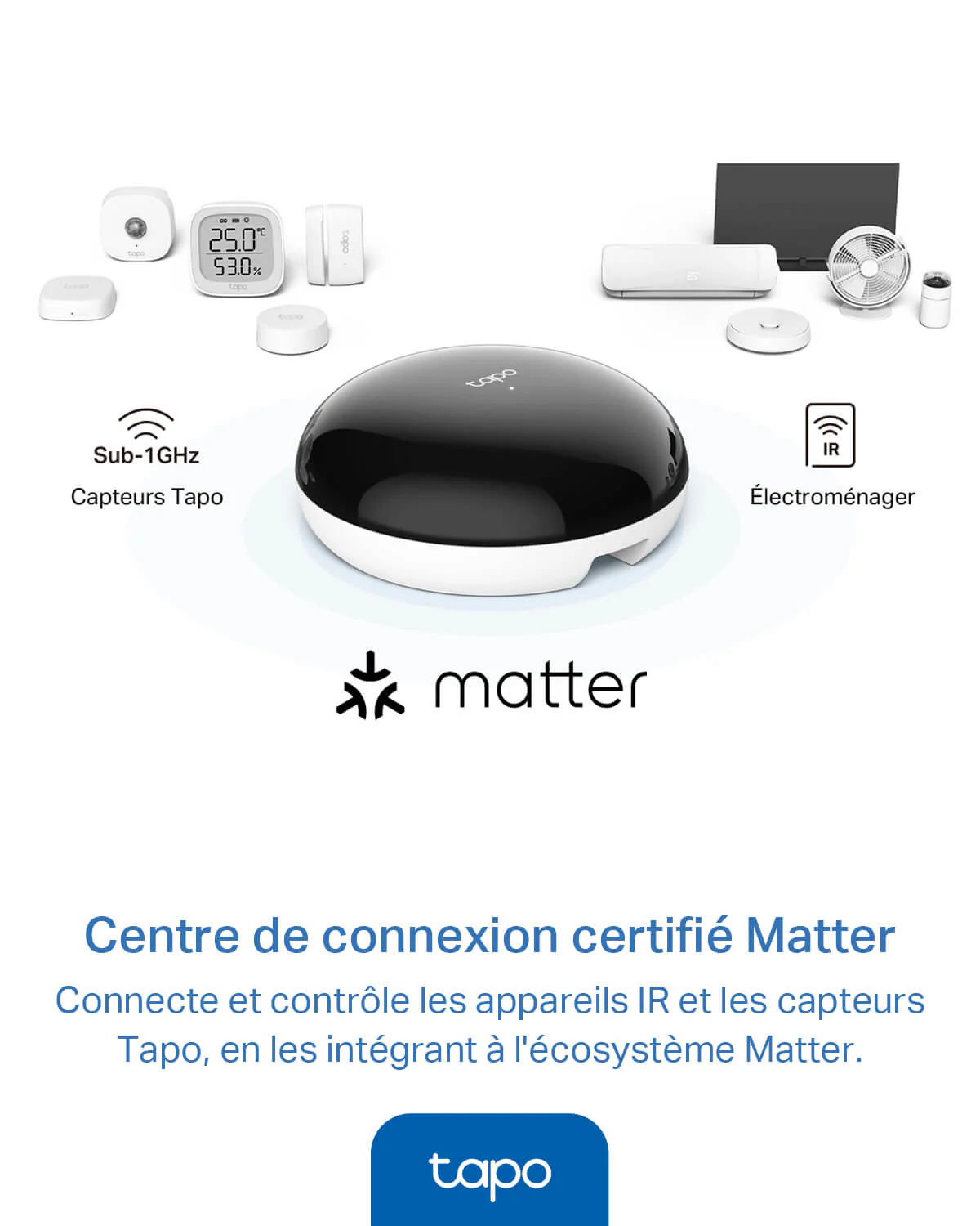 Télécommande Connectée Domotique Universelle IR & IoT - Tapo H110 - Image 8