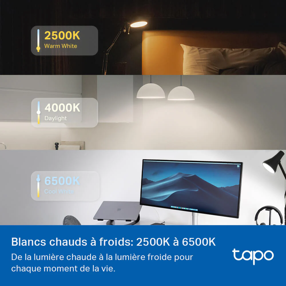 Ampoule Led Connectée E27 Multicolore 1055 Lumens - Tapo L535E - Image 5