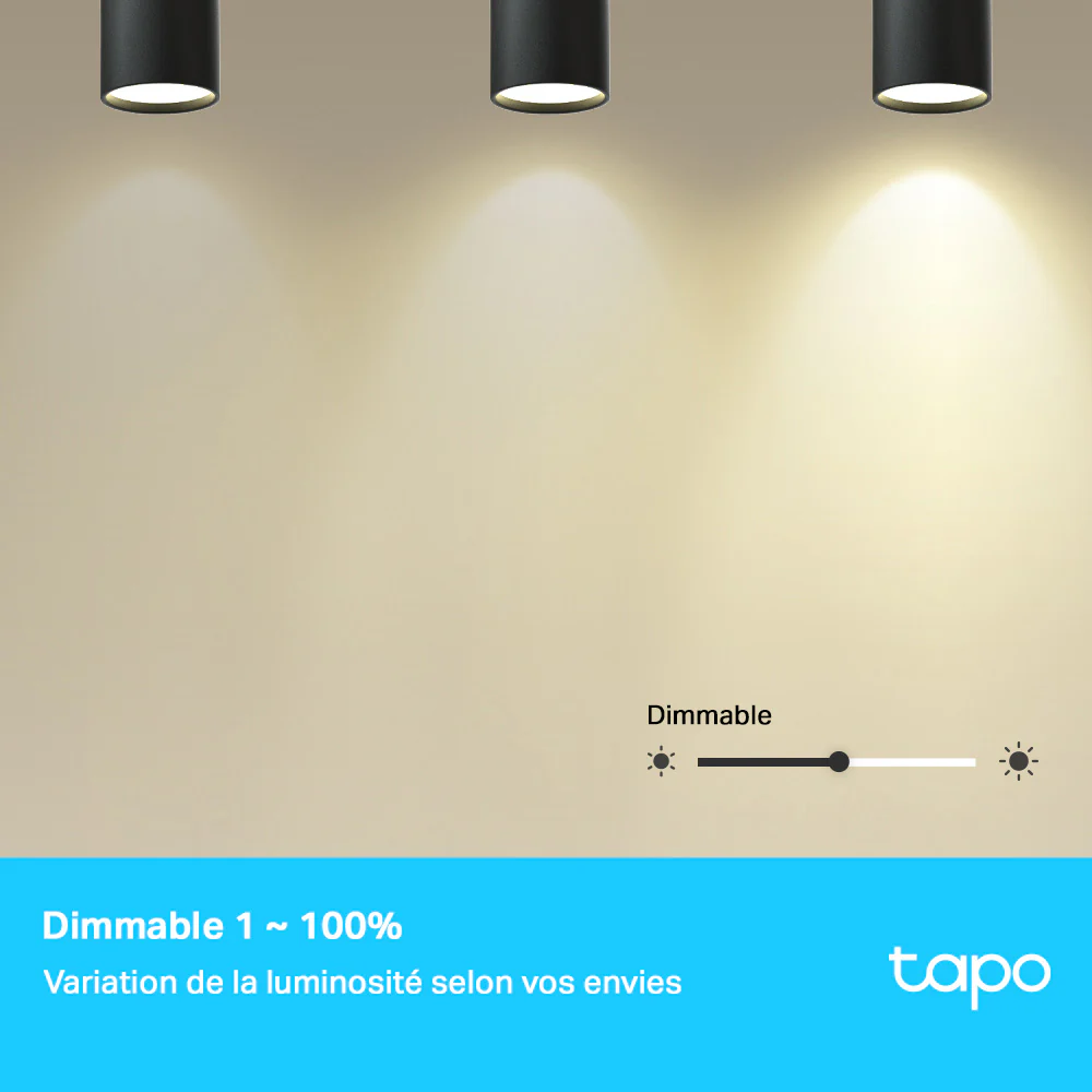 Ampoule LED Connectée GU10 Blanc Chaud 350 Lumens - Tapo L610 - Image 5