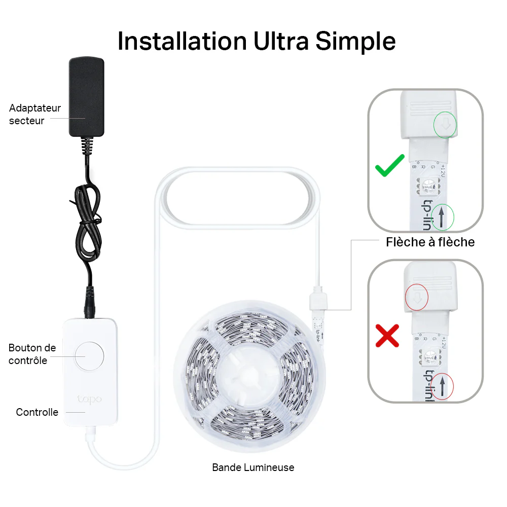 Ruban LED Connecté RVB 5 Mètres - Tapo L900 - Image 9