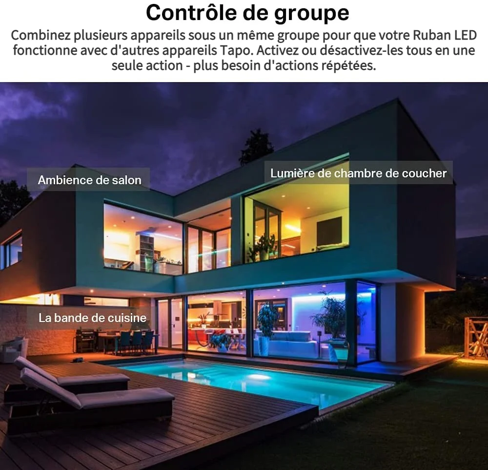 Ruban LED Connecté Multicolore 5 Mètres - Tapo L920-5 - Image 10