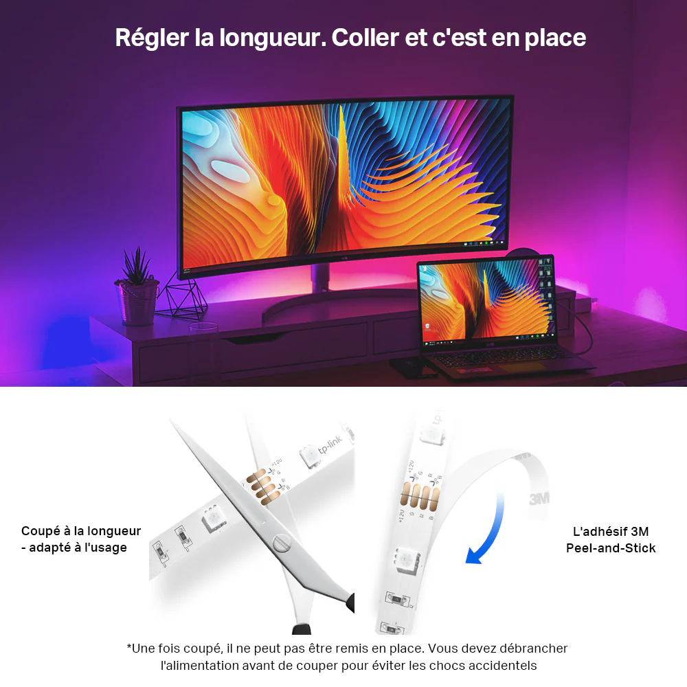 Ruban LED Connecté Multicolore 5 Mètres - Tapo L920-5 - Image 7