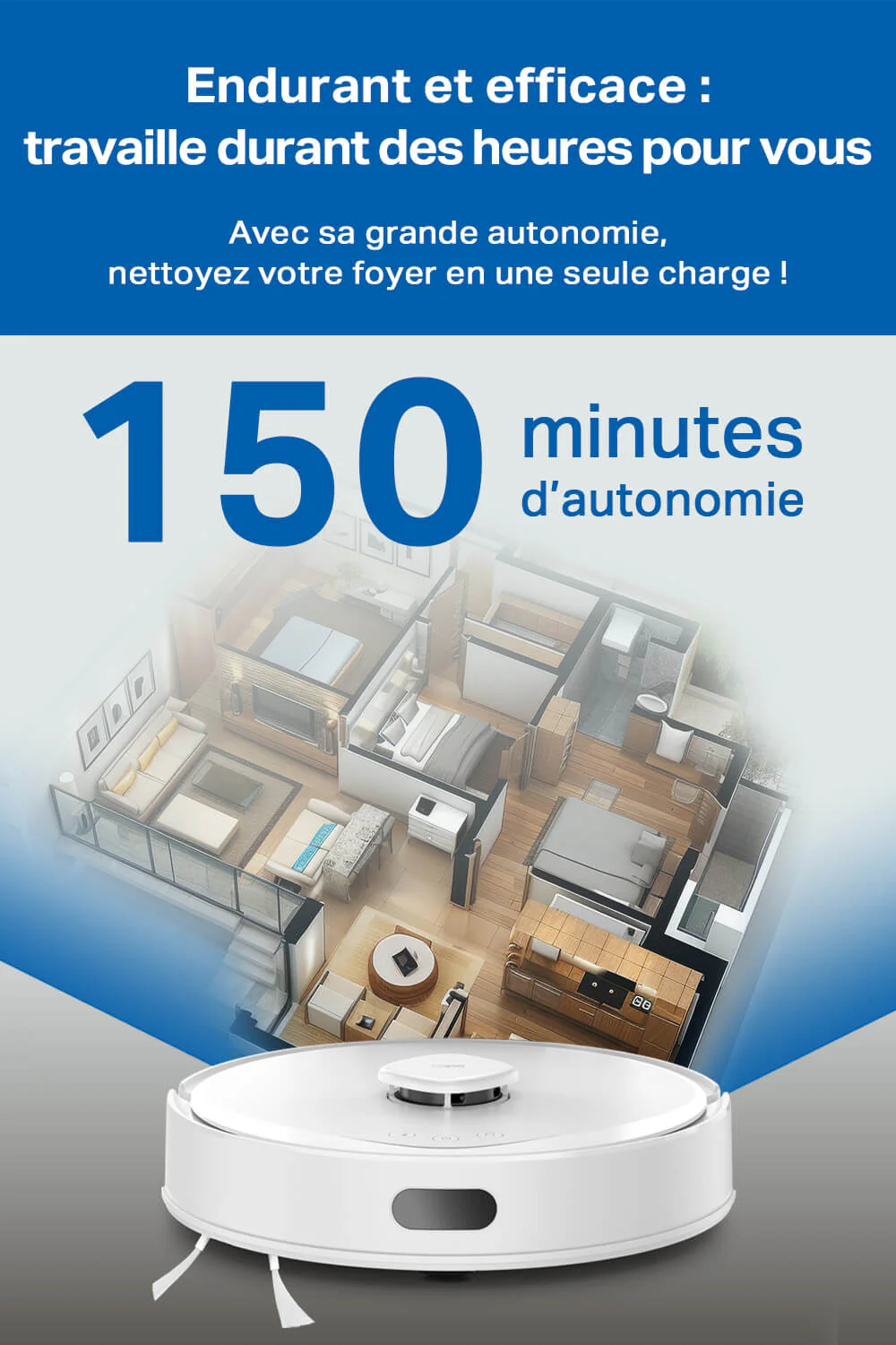 Aspirateur Robot Laveur 5300 Pa - Tapo RV30 Max White - Image 5