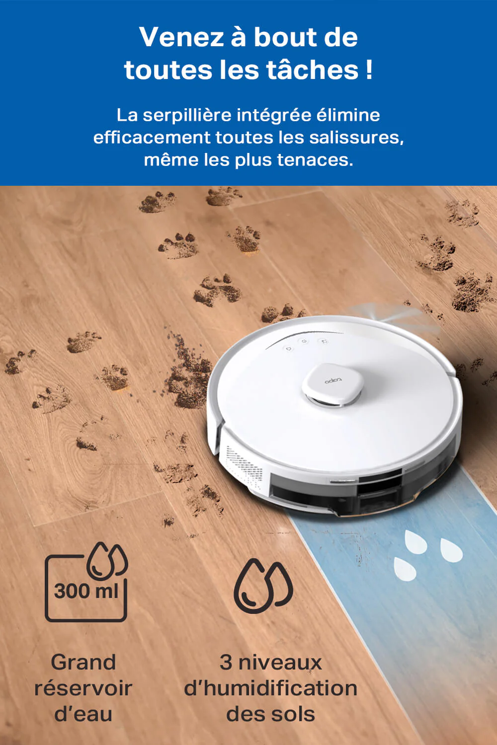Aspirateur Robot Laveur 5300 Pa - Tapo RV30 Max White - Image 7