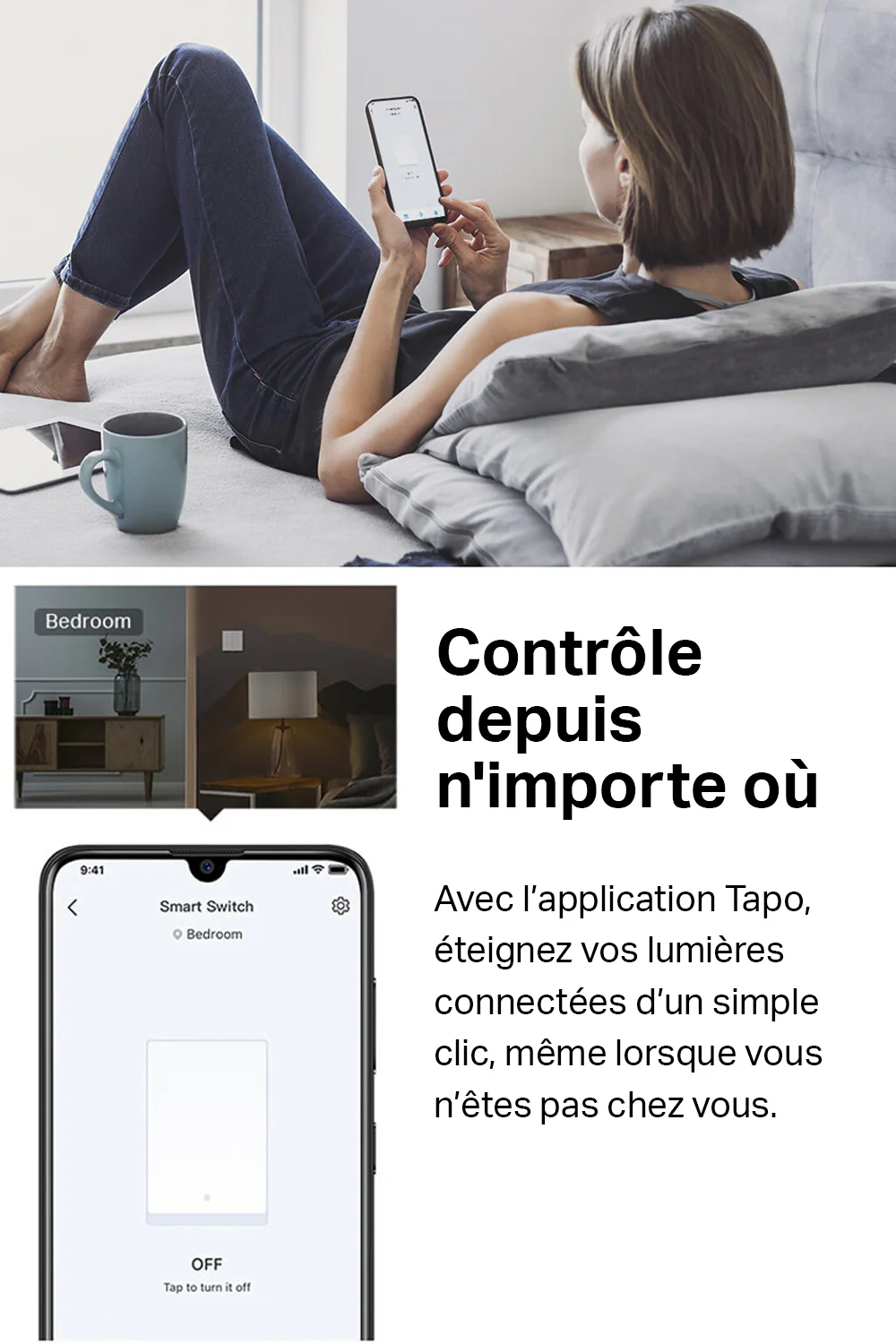 Interrupteur Connectée Double Domotique - Tapo S220 - Image 4