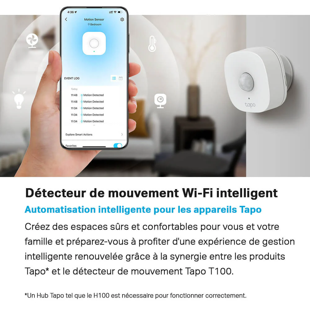Détecteur de Mouvement connecté - Tapo T100 - Image 10
