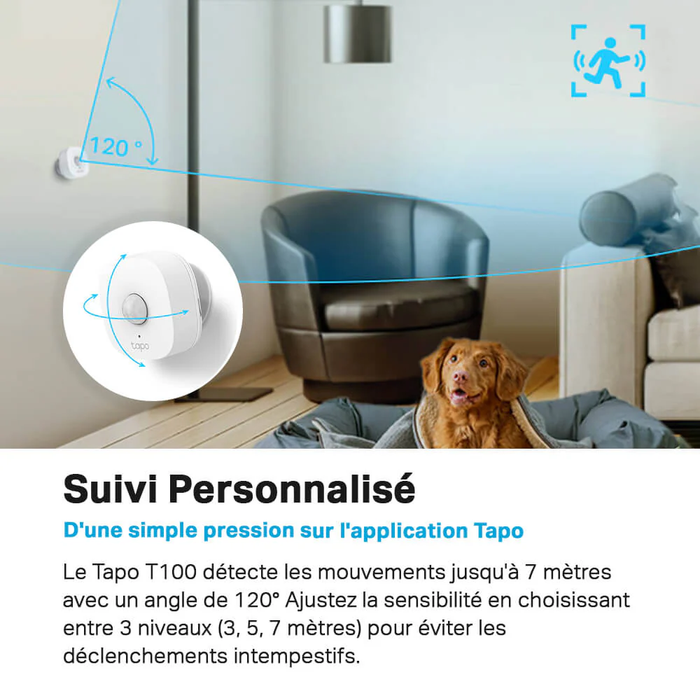 Détecteur de Mouvement connecté - Tapo T100 - Image 3