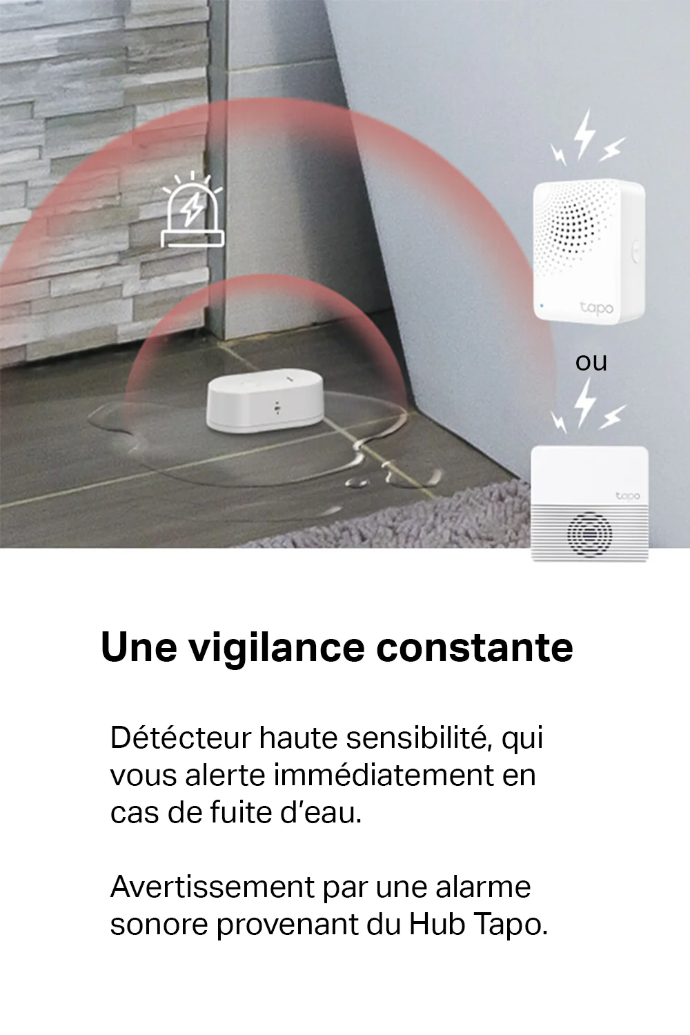 Capteur de Fuite d'Eau Connecté - Tapo T300 - Image 3