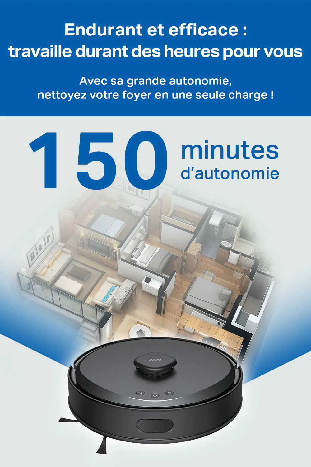 Aspirateur Robot Laveur 5300 Pa - Tapo RV30 Max - Image 8