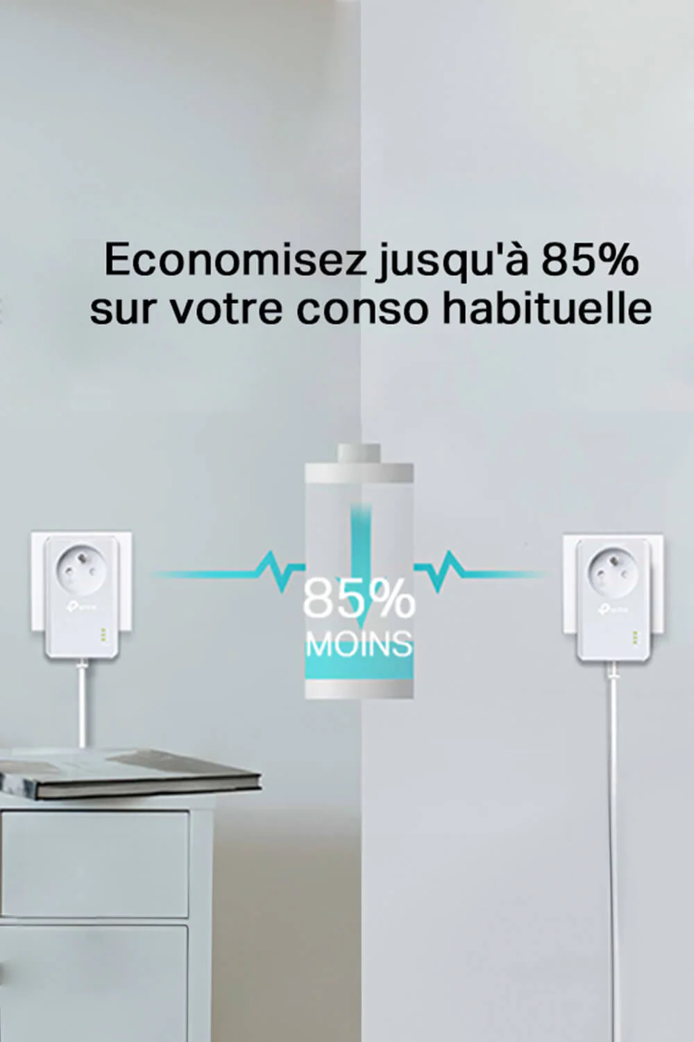 Prise CPL AV600 avec Port Ethernet Fast Ethernet 10/100 Mbps - TP-Link TL-PA4015P - Image 5