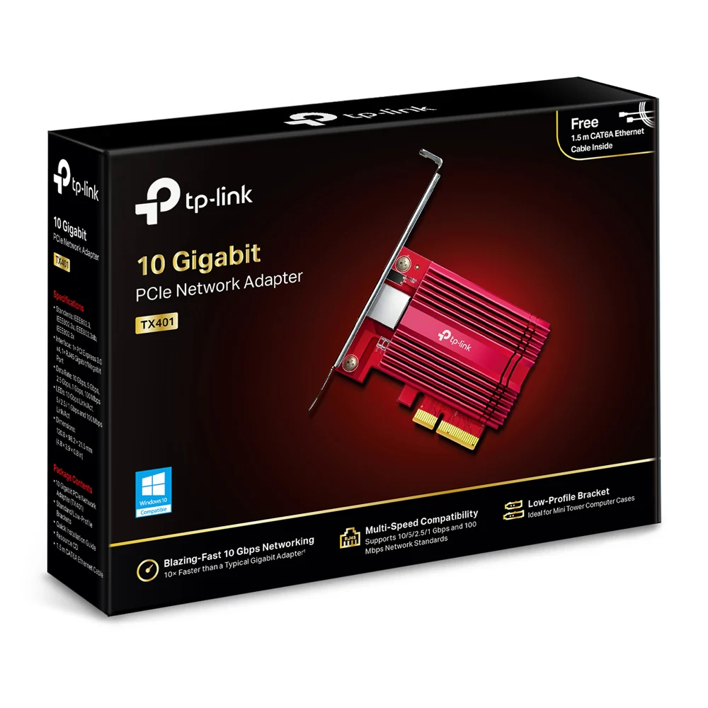 Carte Réseau Interne Ethernet 10 Gbit/s - TP-Link TX401 - Image 6